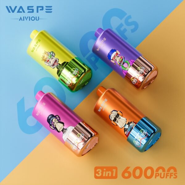 Waspe Strawberry Watermelon X Strawberry Raspberry Candy X Grape Ice - Slika 4