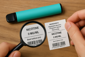 Vape bez nikotina: što provjeriti na deklaraciji proizvoda?