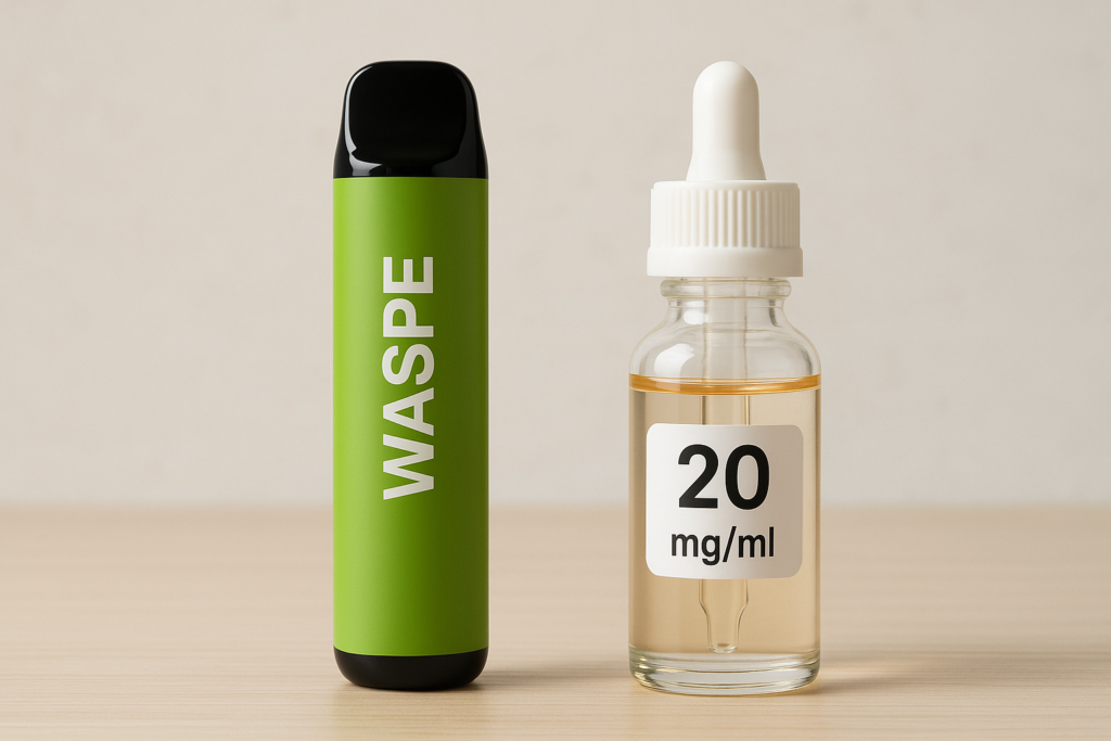 Waspe i koncentracija nikotina: što znači mg/ml?