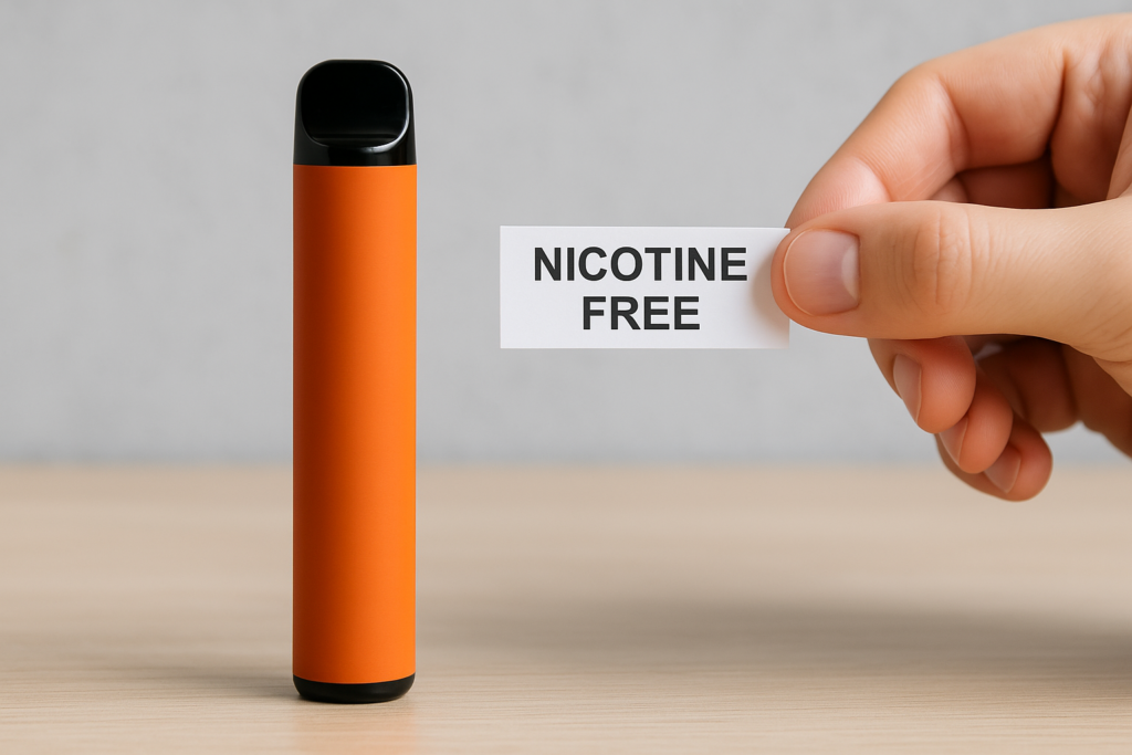 Waspe vape bez nikotina: kako provjeriti oznake?